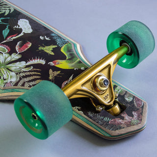 Dusters Longboard Complete Predator Drop Through Green 34"