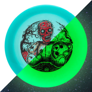 Dynamic Disc Golf Lucid Moonshine Heist Bearly Alive Distance Driver 12/5/-1.5/2 Blue 175 grams