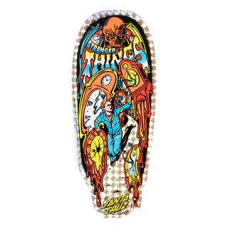 Santa Cruz x Stranger Things Skateboard Deck Grabke Max Melting Clock 9.7" x 29.4"