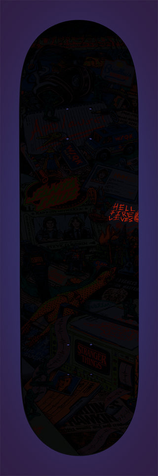 Santa Cruz x Stranger Things Skateboard Deck Season 5 8.5" x 32.2" Exclusive