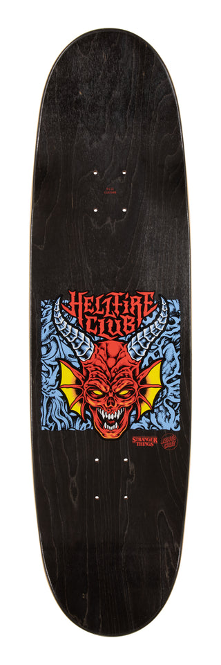 Santa Cruz x Stranger Things Skateboard Deck Hellfire Club Flames 9.0" x 32"