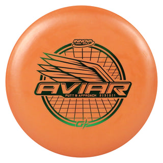 Innova Disc Golf GStar Aviar Putter Putting Disc 2/3/0/1 Orange/Green 170 grams