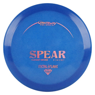 Gateway Disc Golf Metal Flake Diamond Spear Fairway Driver 9/6/-2/1 Blue/Pink Holo 175 grams