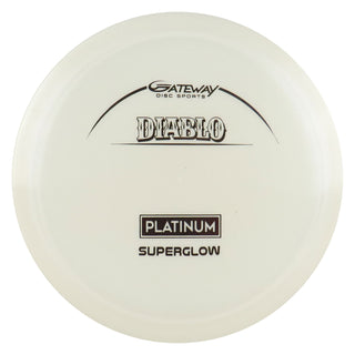 Gateway Disc Golf Platinum Superglow Diablo Fairway Driver 9/5/0/2 Glow/Silver 175 grams