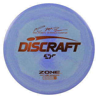 Discraft Disc Golf Paul McBeth Signature ESP Zone Putter 4/3/0/3 Lavender Grey/Bronze 167-169g
