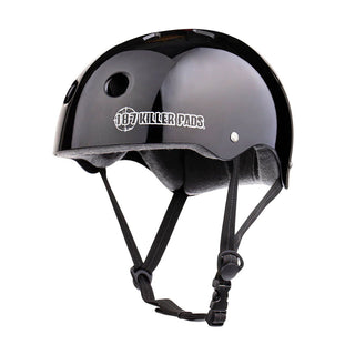 187 Skateboard Helmet Pro Skate w/ Sweatsaver Liner Gloss Black Size L
