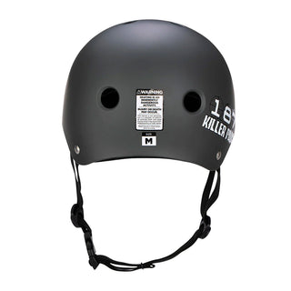187 Skateboard Helmet Pro Skate w/ Sweatsaver Liner Charcoal Size M