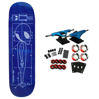 Alien Workshop Skateboard Complete Blueprint Blue 8.375" x 32"