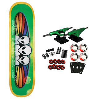 Alien Workshop Skateboard Complete Spectrum VHS Twin Green 8.5" x 32.25"