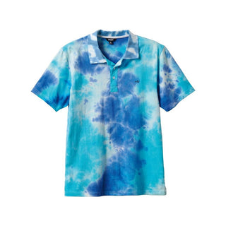 Enjoi Polo Shirt Wallie Cyan Tie Dye