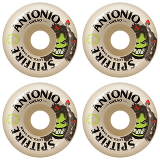 Spitfire Skateboard Wheels 54mm F4 99A Antonio Durao Burn Squad Lock-Ins Natural