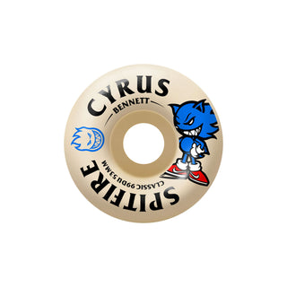Spitfire Skateboard Wheels 53mm F4 99A Cyrus Bennett Burn Squad Classic Natural