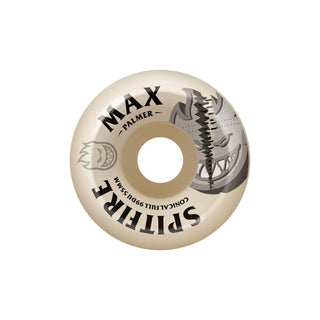 Spitfire Skateboard Wheels 55mm F4 99A Max Palmer Burn Squad Conical Full Natural