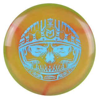Discraft Disc Golf Paul McBeth Z Swirl Luna 3/3/0/3 Olive Red/Blue Holo 170-172g