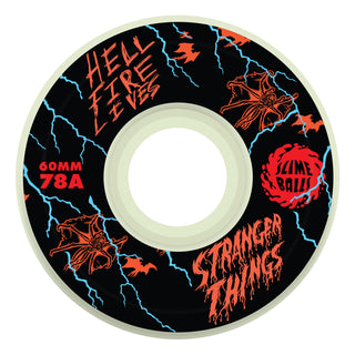Slime Balls x Stranger Things Skateboard Wheels 60mm Meek Slasher Eddie OG 78A Glow in the Dark