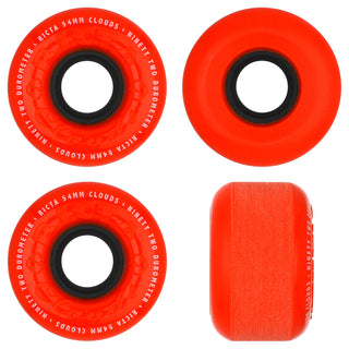 Ricta Skateboard Wheels 54mm Clouds 92A Red/Orange