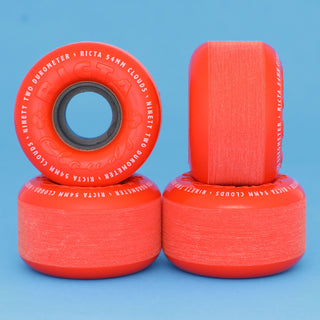 Ricta Skateboard Wheels 54mm Clouds 92A Red/Orange