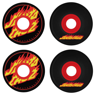 OJ Skateboard Wheels 60mm Flame Dot Super Juice 78A Santa Cruz Black