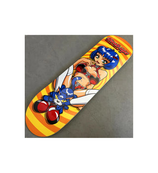 Hook Ups Skateboard Deck Miss Kitty 8.5" x 32.25"
