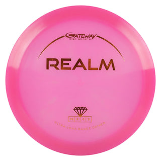 Gateway Disc Golf Diamond Realm Distance Driver 12/5/-1/3 Pink/Bronze 169 grams