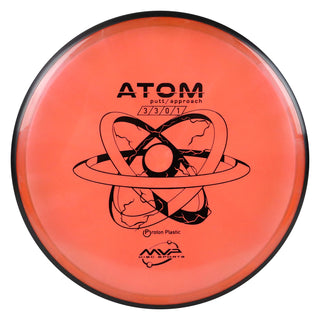 MVP Disc Golf Proton Atom Putter 3/3/0/1 Cloudy Orange 165 grams