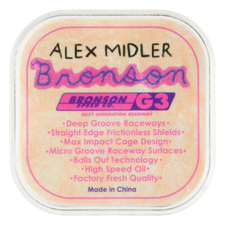 Bronson Speed Co Skateboard Bearings Alex Midler Pro G3 Multi Color