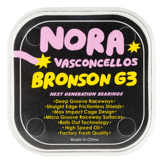 Bronson Speed Co Skateboard Bearings Nora Vasconcellos Pro G3 Black/Purple