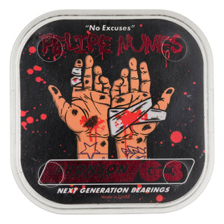Bronson Speed Co Skateboard Bearings Felipe Nunes Pro G3 Black/Red