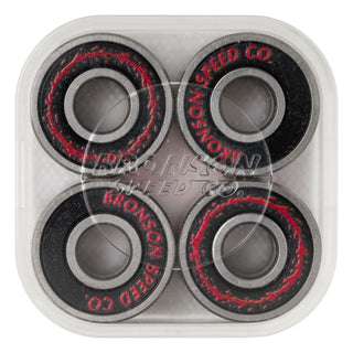 Bronson Speed Co Skateboard Bearings Felipe Nunes Pro G3 Black/Red