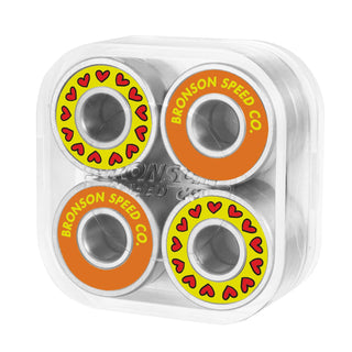 Bronson Speed Co Skateboard Bearings Franky Villani Pro G3 Yellow/Orange