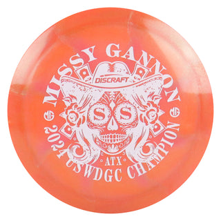 Discraft Disc Golf Z Swirl Missy Gannon 2024 USWDGC Champion Undertaker Fairway Driver 9/5/-1/2 Orange Shimmer/White 170-172g
