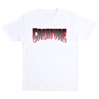 Creature Skateboard T-Shirts Creature Logo White/Red