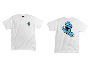 Santa Cruz Shirt Screaming Hand White