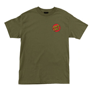 Santa Cruz Shirt Classic Dot Chest Military Green