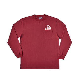 Santa Cruz Longsleeve Shirt Decoder Hand Burgundy