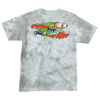 Santa Cruz Skateboards Shirt Meek Slasher Crystal Wash Silver