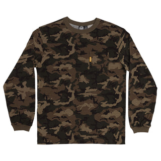 Santa Cruz Skateboards Longsleeve Shirt Screaming Hand Pocket Camo