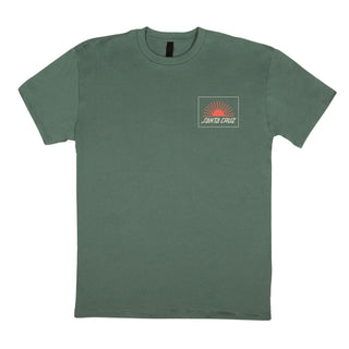 Santa Cruz Skateboards Shirt Rise and Shiine Military Green Tri