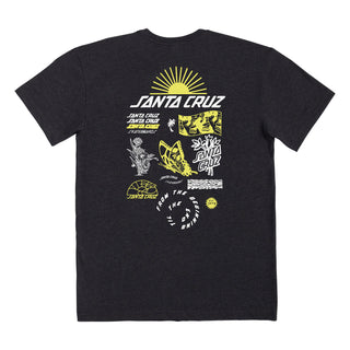Santa Cruz Skateboards Shirt Rise and Shiine Eco Black Heather