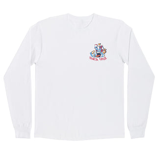 Santa Cruz Skateboards Longsleeve Shirt Screaming Scratched Hand White