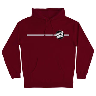 Santa Cruz Skateboards Hoody Other Dot Pullover Maroon/Black/Silver