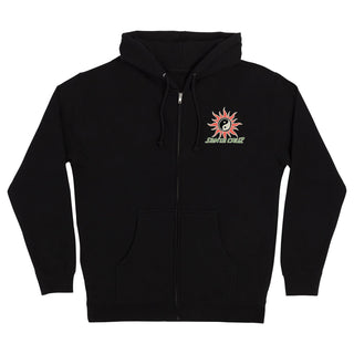 Santa Cruz Skateboards Hoody Sol Spiral Zip Black