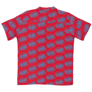 Santa Cruz Shirt Broken Dot Party Top Cardinal/Blue