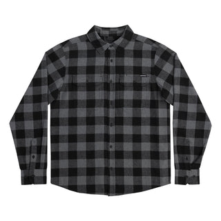 Independent Skateboard Longsleeve Flannel Shirt Belmont Grey
