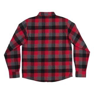 Independent Skateboard Longsleeve Flannel Shirt Belmont Red
