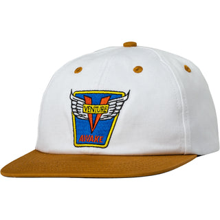 Venture Trucks Hat Emblem Strapback White/Khaki