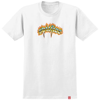 Spitfire Wheels Shirt Chrome Venom White