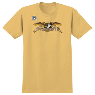 Anti Hero Skateboards Shirt Eagle Mustard