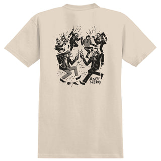 Anti Hero Skateboards Shirt Ruder Bwoys Heather Bone/Black