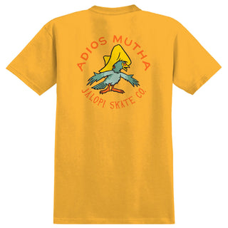 Anti Hero Skateboards Shirt Jalopi Adios Mutha Heather Mustard